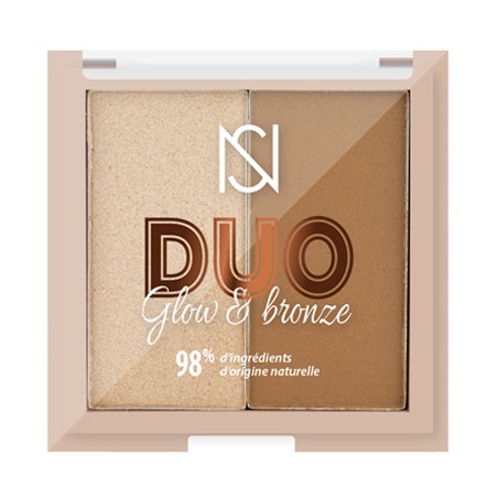 Palette Duo Glow & Bronze NS Makeup – Poudre de soleil & enlumineur vegan