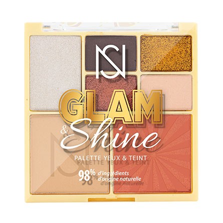 Palette Glam & Shine NS – Yeux & Teint, Naturelle & Végan