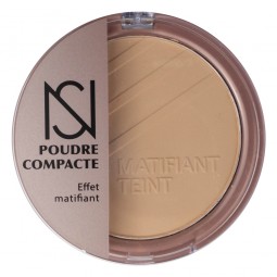 Poudre Compacte NS Makeup – Teint unifié, mat et longue tenue