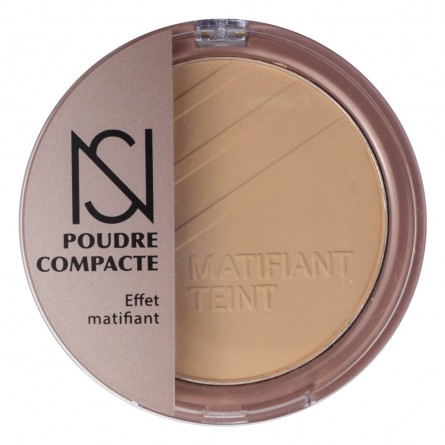 Poudre Compacte NS Makeup – Teint unifié, mat et longue tenue