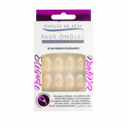 Ongles de Rêve Classique N°04 – French Élégance (24 pièces avec colle)