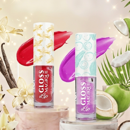 Lip Gloss Magique - Vanille & Coco - Gloss Révélateur de Couleur pH