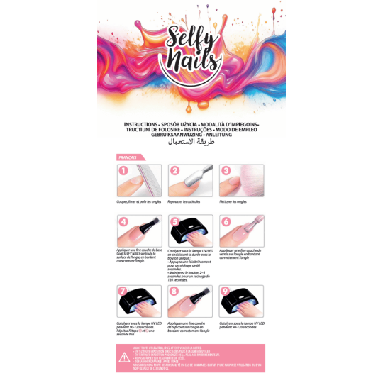 Lampe UV/LED BQ3T 12 LEDs | Selfy Nails