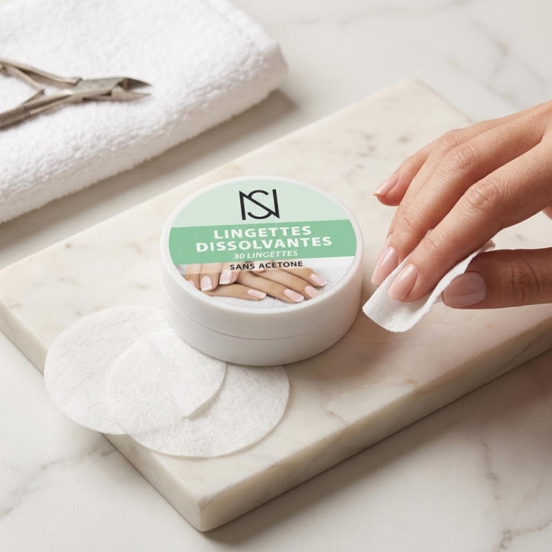 Lingettes Dissolvantes Sans Acétone x30 | NS Makeup