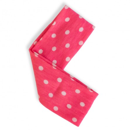 N°25 Bandeau à Petits Pois Blancs – Accessoire Cheveux Enfant
