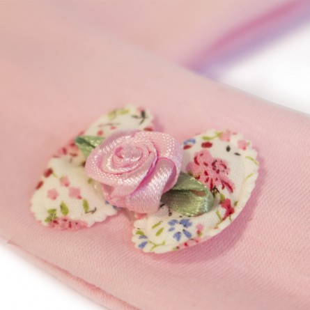 Bandeau cheveux fille – nœud rose clair confortable