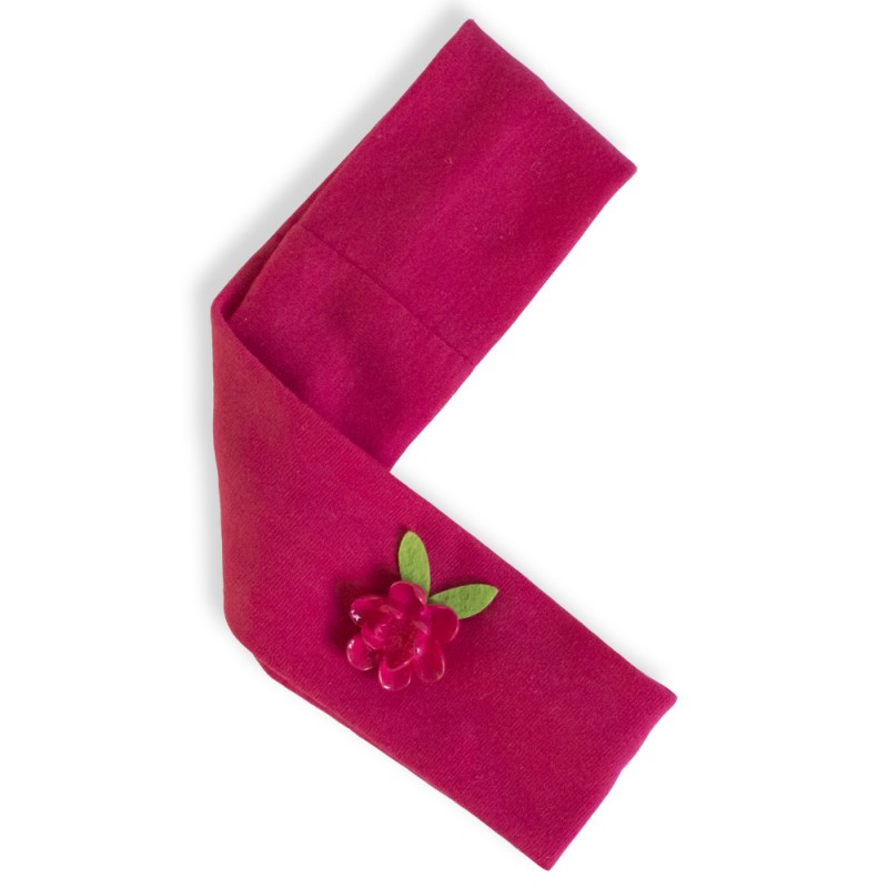 Bandeau cheveux fille – fleur de rose