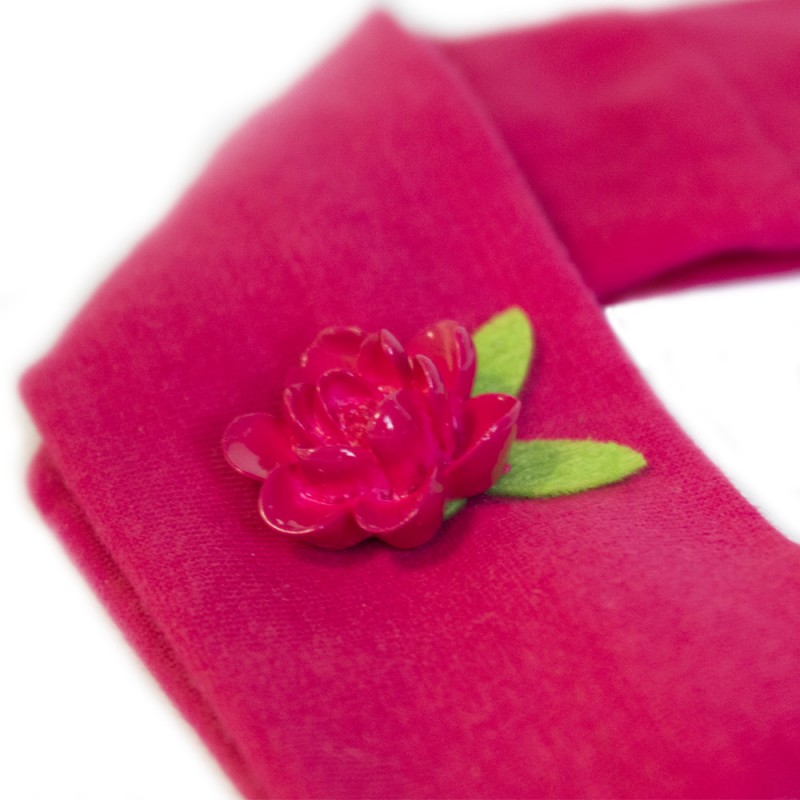 Bandeau cheveux fille – fleur de rose