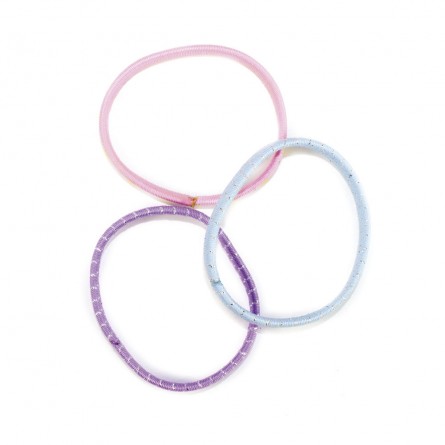 N°34 Élastiques Pastels Fleuris – Accessoires Cheveux Enfant