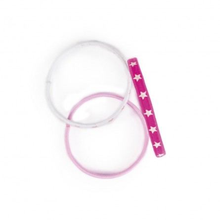 Lot d’élastiques cheveux étoilés – multicolores résistants