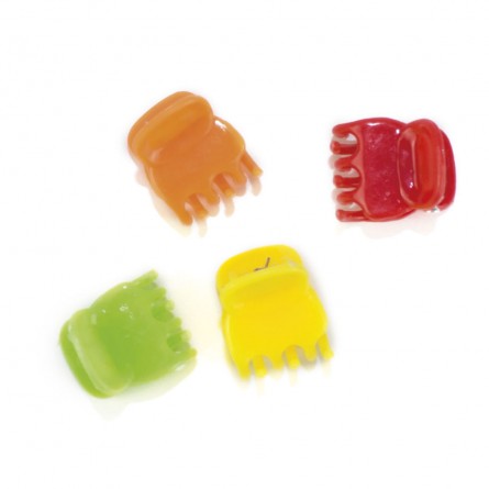 Lot de mini pinces cheveux multicolores – pratiques et fun