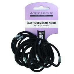 Lot d’élastiques épais noirs – résistants et pratiques