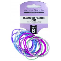 N°28 Élastiques Pastels Fins – Accessoires Cheveux Enfant