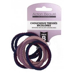 N°34 Chouchous Tressés Bicolores – Accessoires Cheveux Enfant