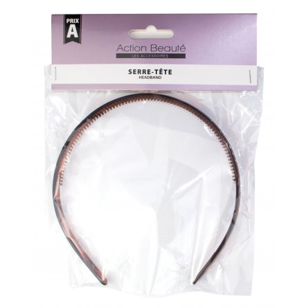 Serre-tête cheveux classique brun – Action Beauté