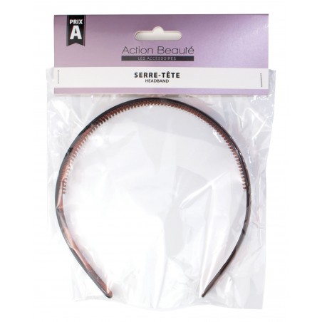 Serre-tête cheveux classique brun – Action Beauté