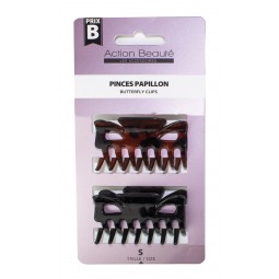 Pinces Papillon Taille S – Mini Pinces Cheveux Papillon Antiglisse