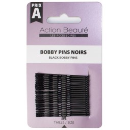 Bobby pins noirs taille M